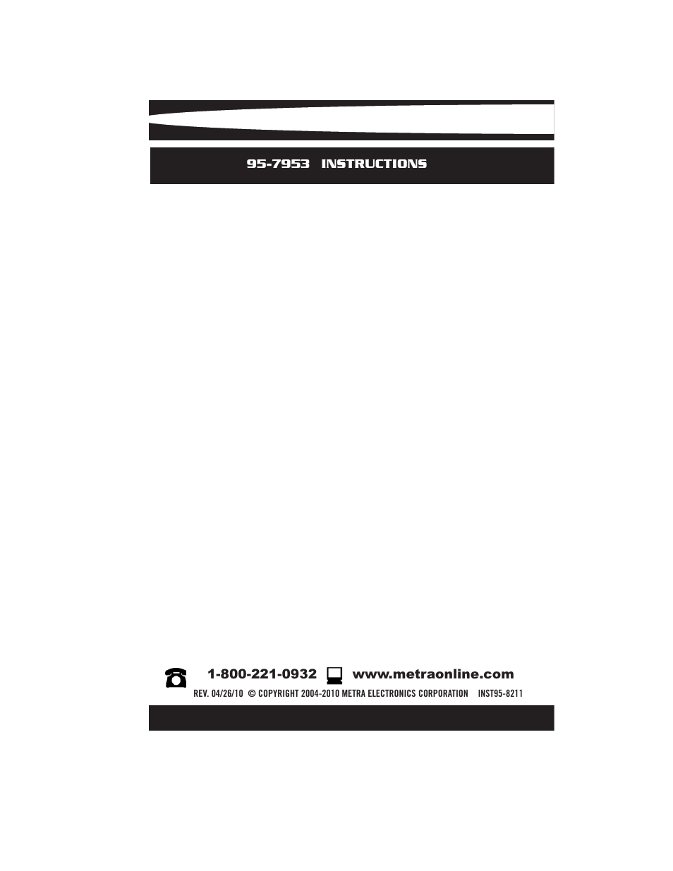 Metra Electronics 95-7953 User Manual | Page 8 / 8