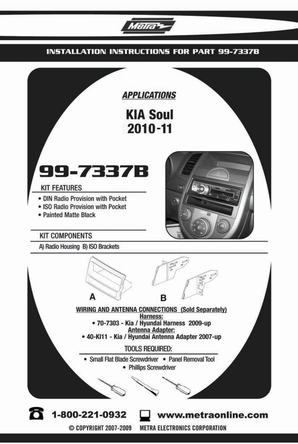 Metra Electronics 99-7337B User Manual | 8 pages