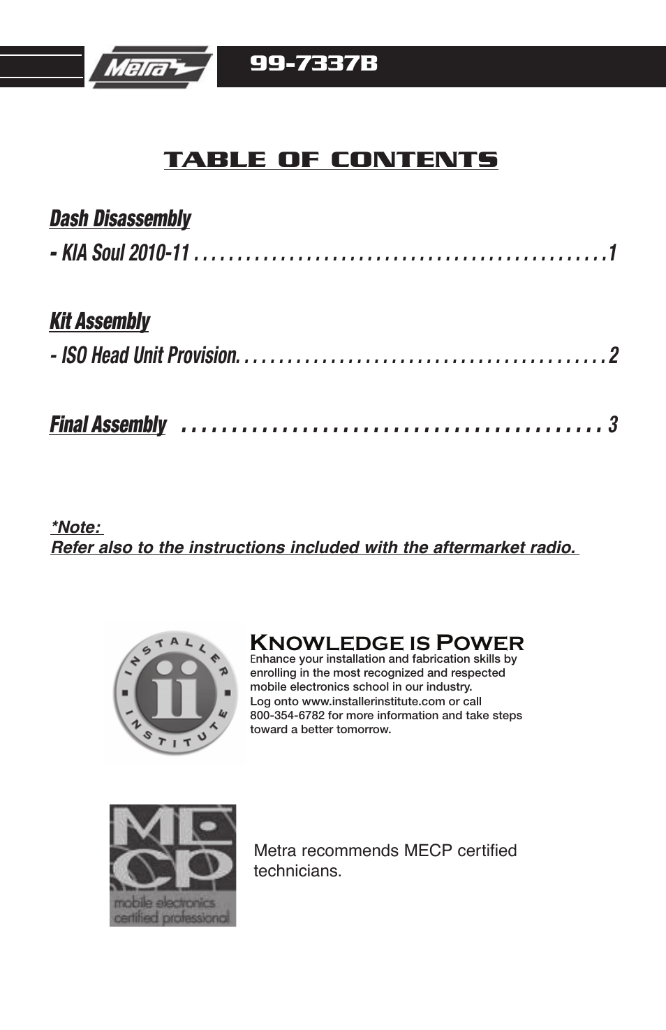 Metra Electronics 99-7337B User Manual | Page 2 / 8