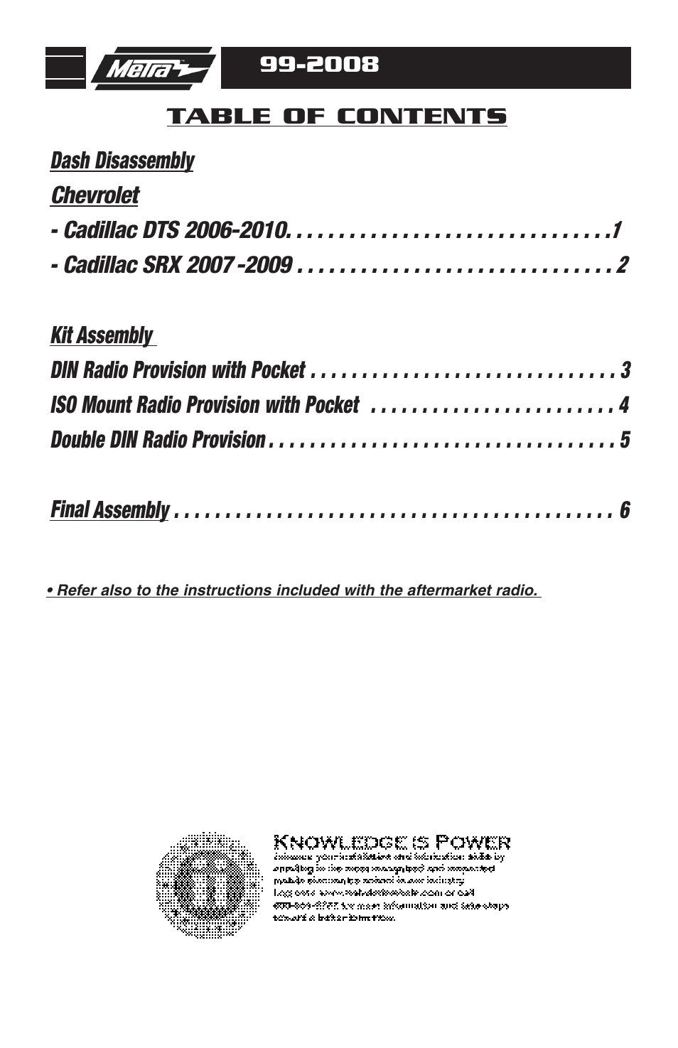 Metra Electronics 99-2008 User Manual | Page 2 / 8