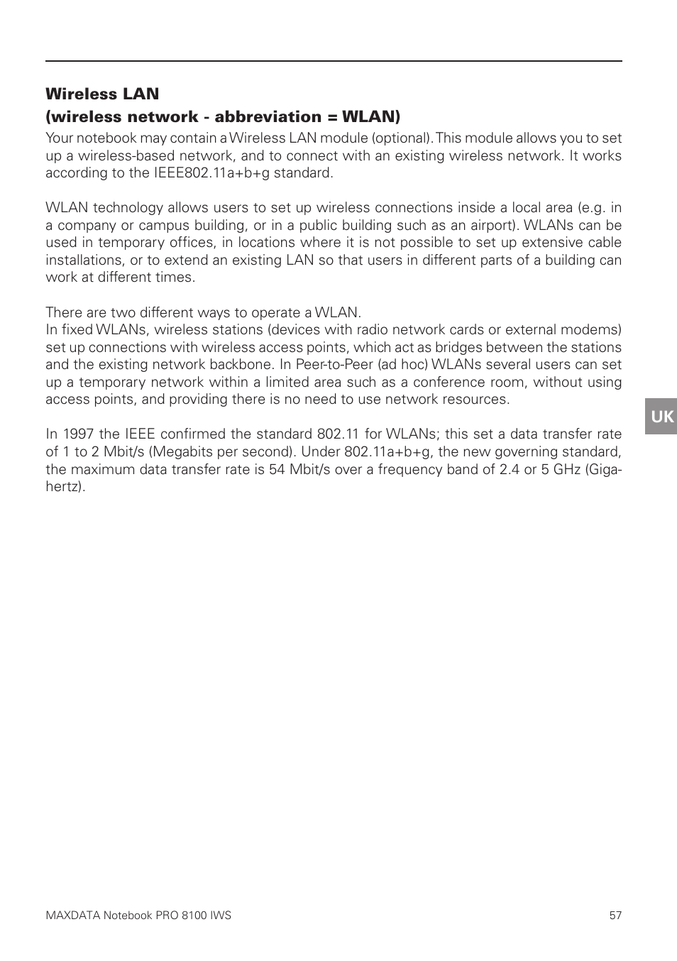 Wireless lan | MAXDATA PRO 8100 IWS User Manual | Page 11 / 44