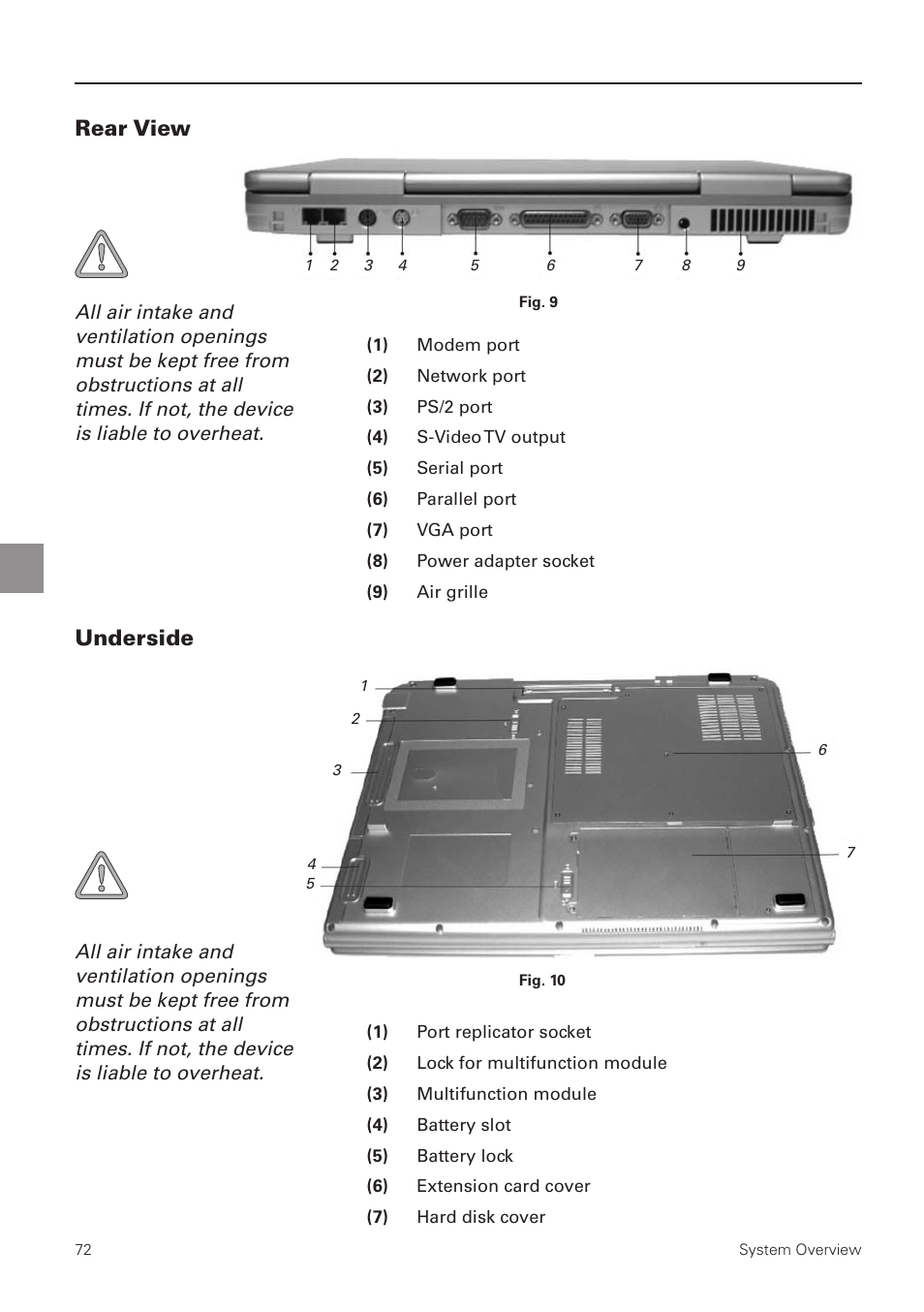 Rear view, Underside | MAXDATA PRO 8100 IWS User Manual | Page 26 / 44