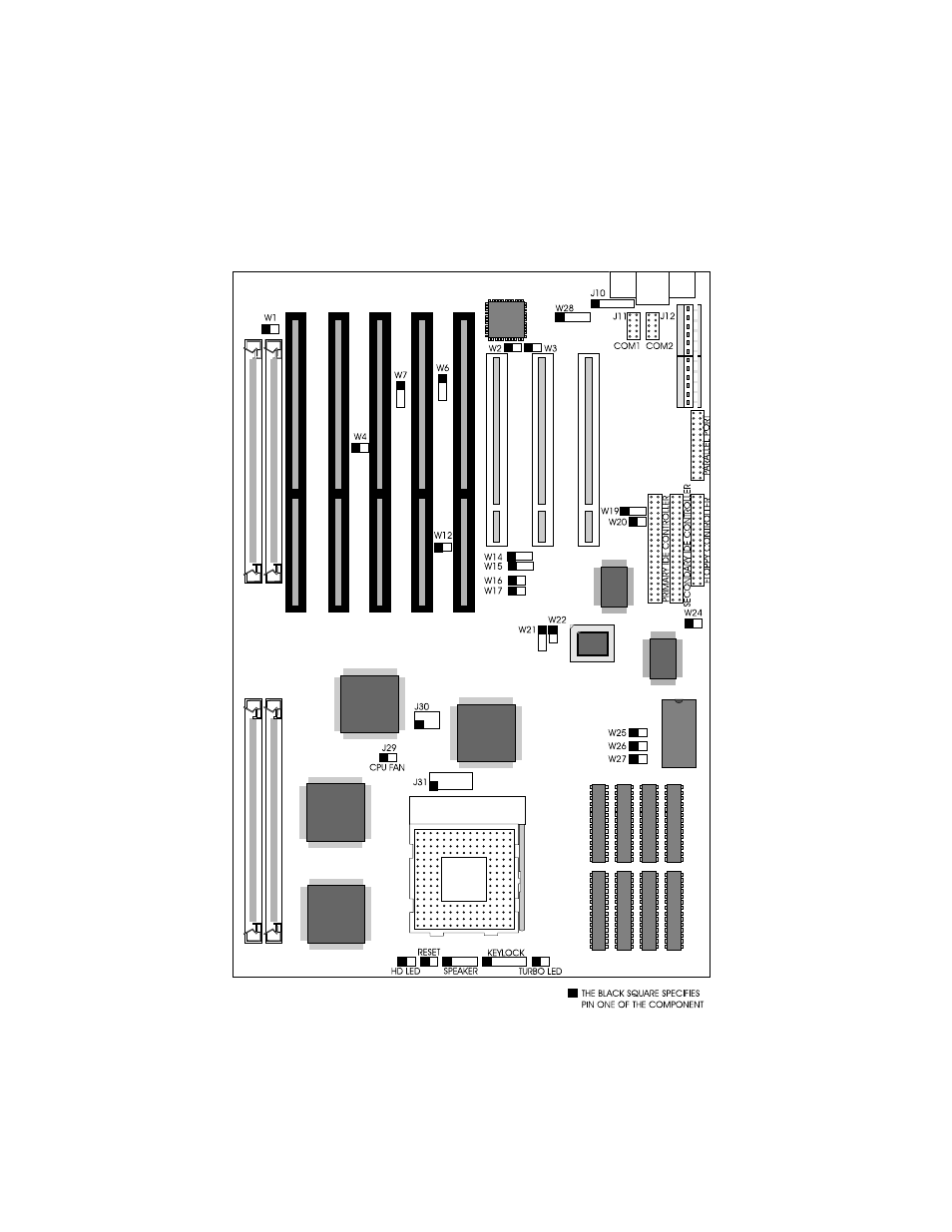 Board diagram, M5pi components | Micronics 60/66MHz User Manual | Page 12 / 48