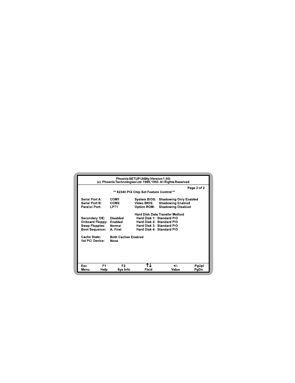 Cmos extended screen, Setting the cmos extended screen | Micronics 60/66MHz User Manual | Page 30 / 48