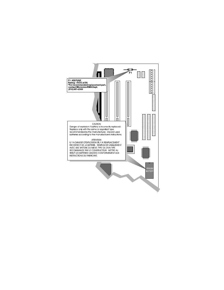 Battery disposal | Micronics 60/66MHz User Manual | Page 44 / 48