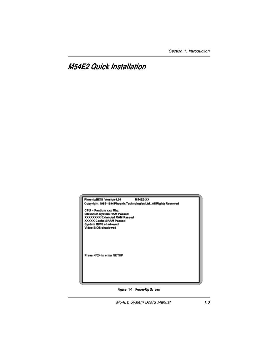 M54e2 quick installation | Micronics M54E2 PCI/EISA User Manual | Page 10 / 79