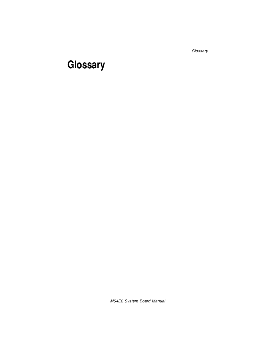 Glossary | Micronics M54E2 PCI/EISA User Manual | Page 70 / 79
