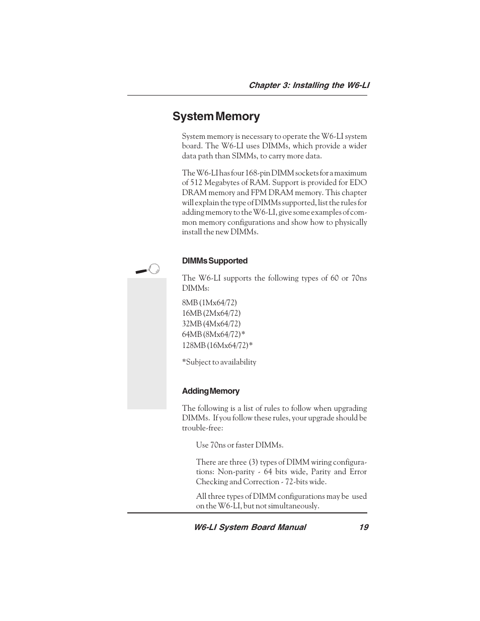 Micronics PENTIUM PRO W6-LI User Manual | Page 21 / 82