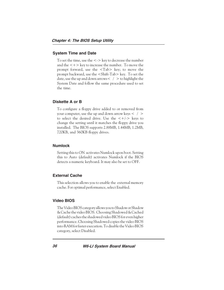 Micronics PENTIUM PRO W6-LI User Manual | Page 38 / 82