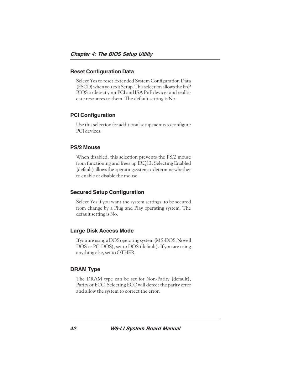 Micronics PENTIUM PRO W6-LI User Manual | Page 44 / 82