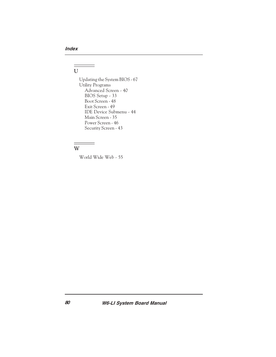 Micronics PENTIUM PRO W6-LI User Manual | Page 82 / 82