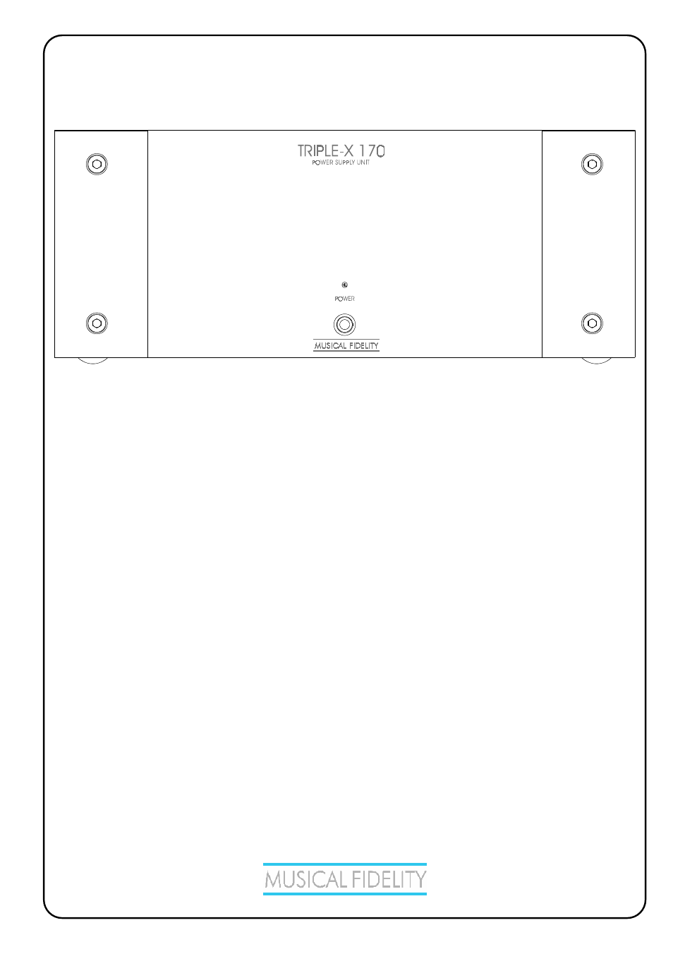 Musical Fidelity TRIPLE-X170 User Manual | 11 pages