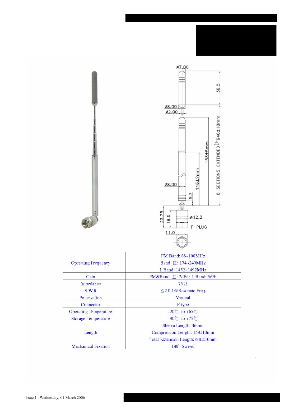 A5 dab/fm tuner, Specifications | Musical Fidelity A5 User Manual | Page 11 / 12