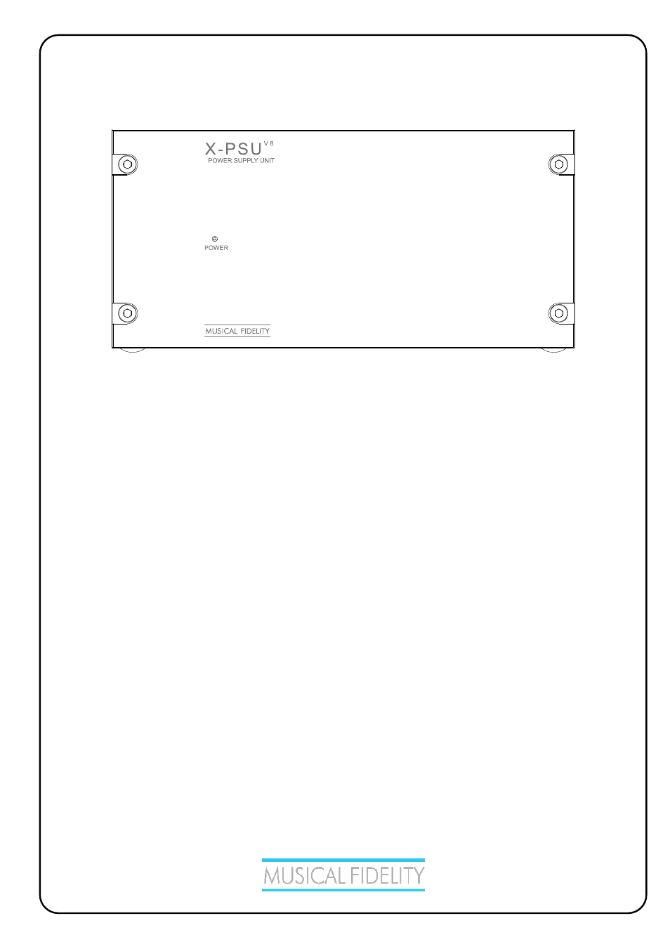 Musical Fidelity X-PSUV8 X-V8 User Manual | 10 pages