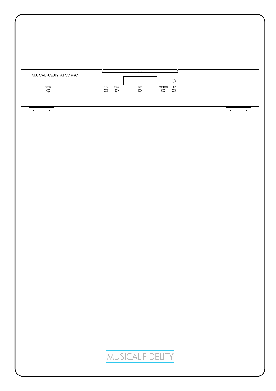 Musical Fidelity A1 User Manual | 16 pages