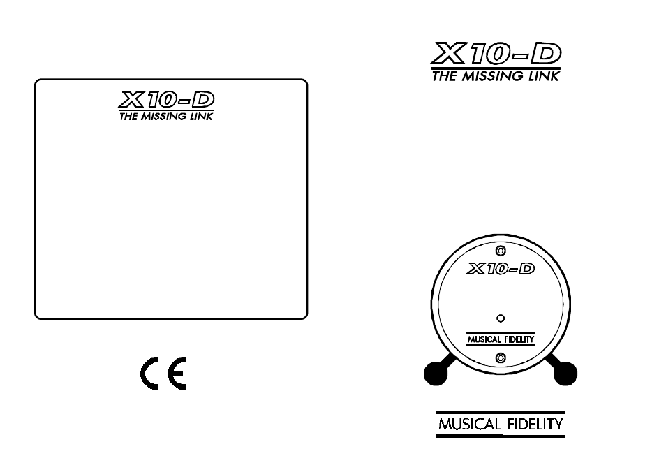 Musical Fidelity X10-D User Manual | 2 pages