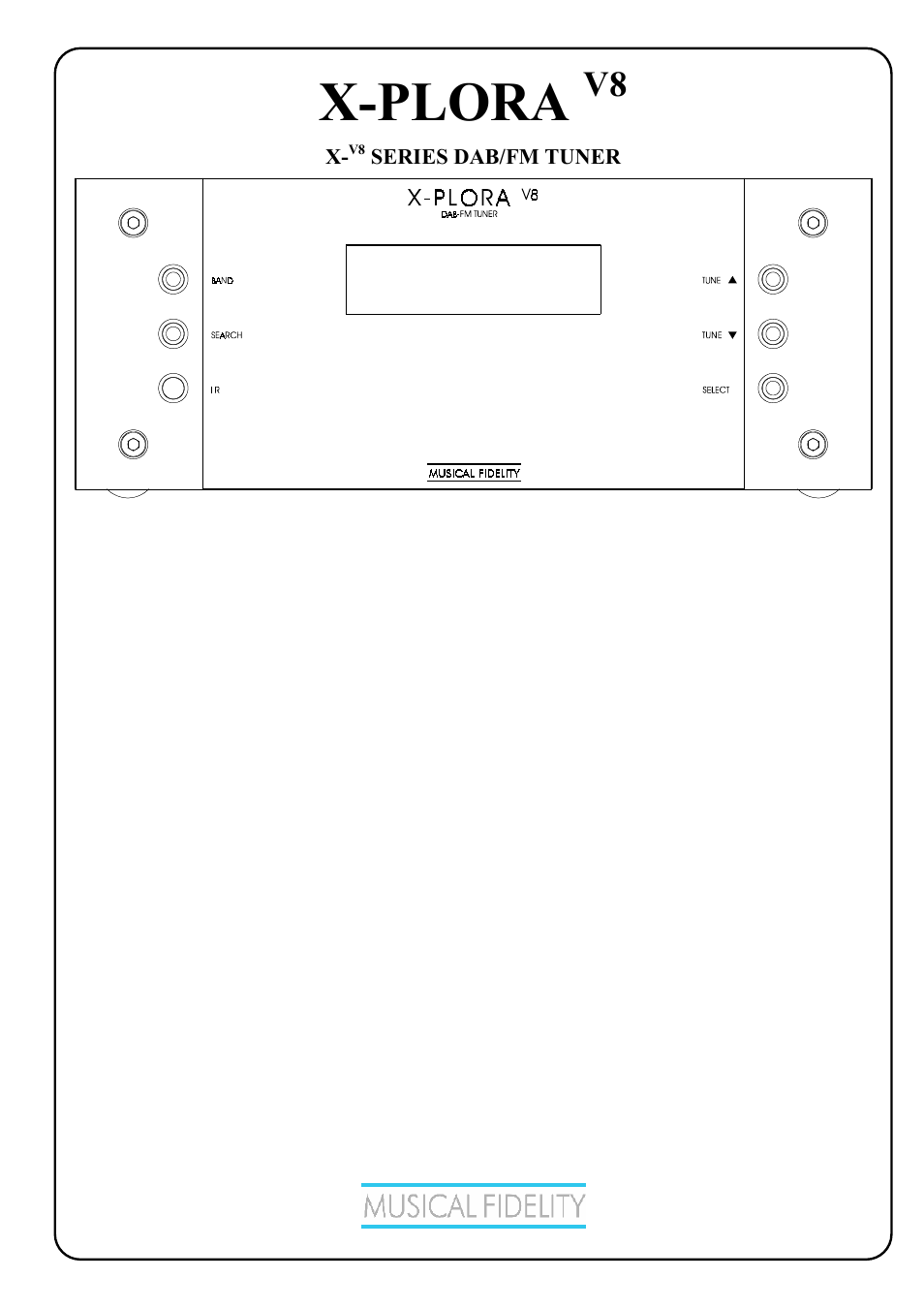 Musical Fidelity X-PLORA X-V8 User Manual | 14 pages