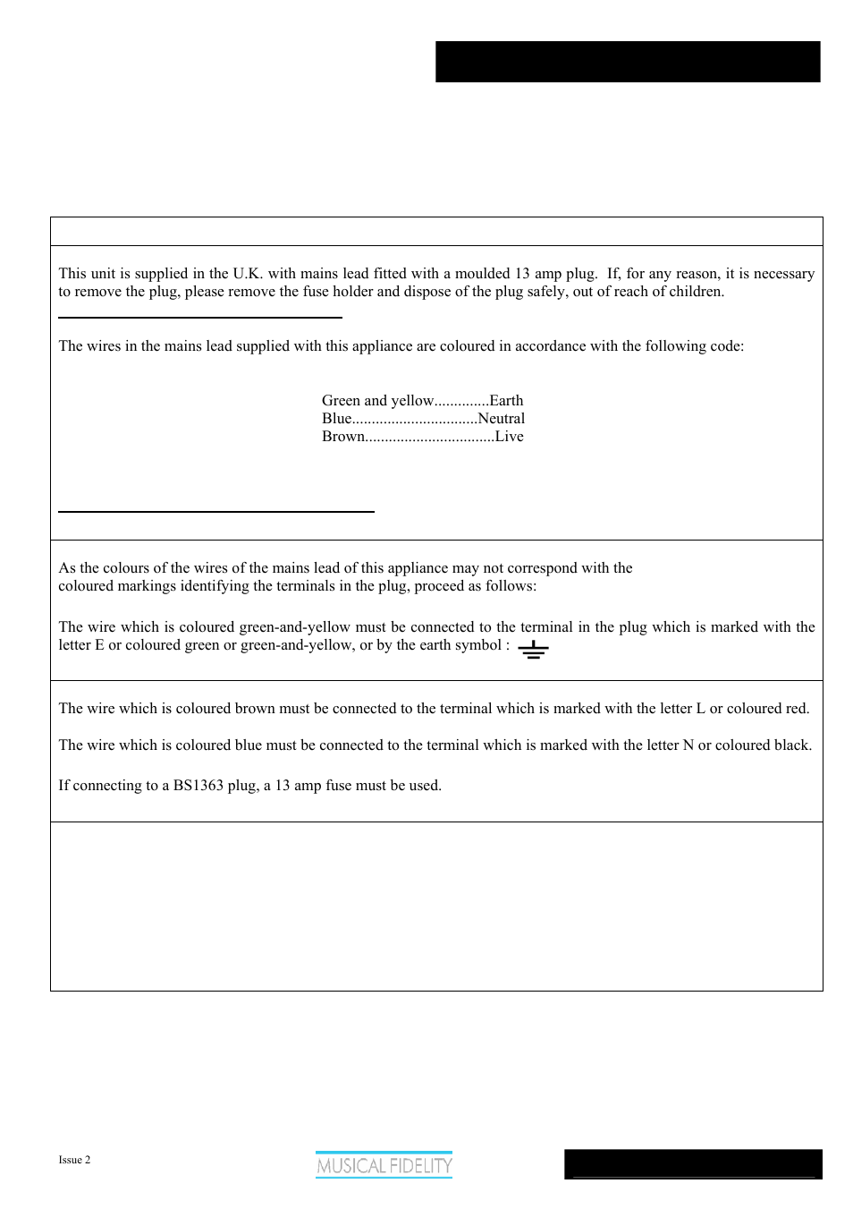Ams35i, Safety information | Musical Fidelity AMS35I User Manual | Page 3 / 12