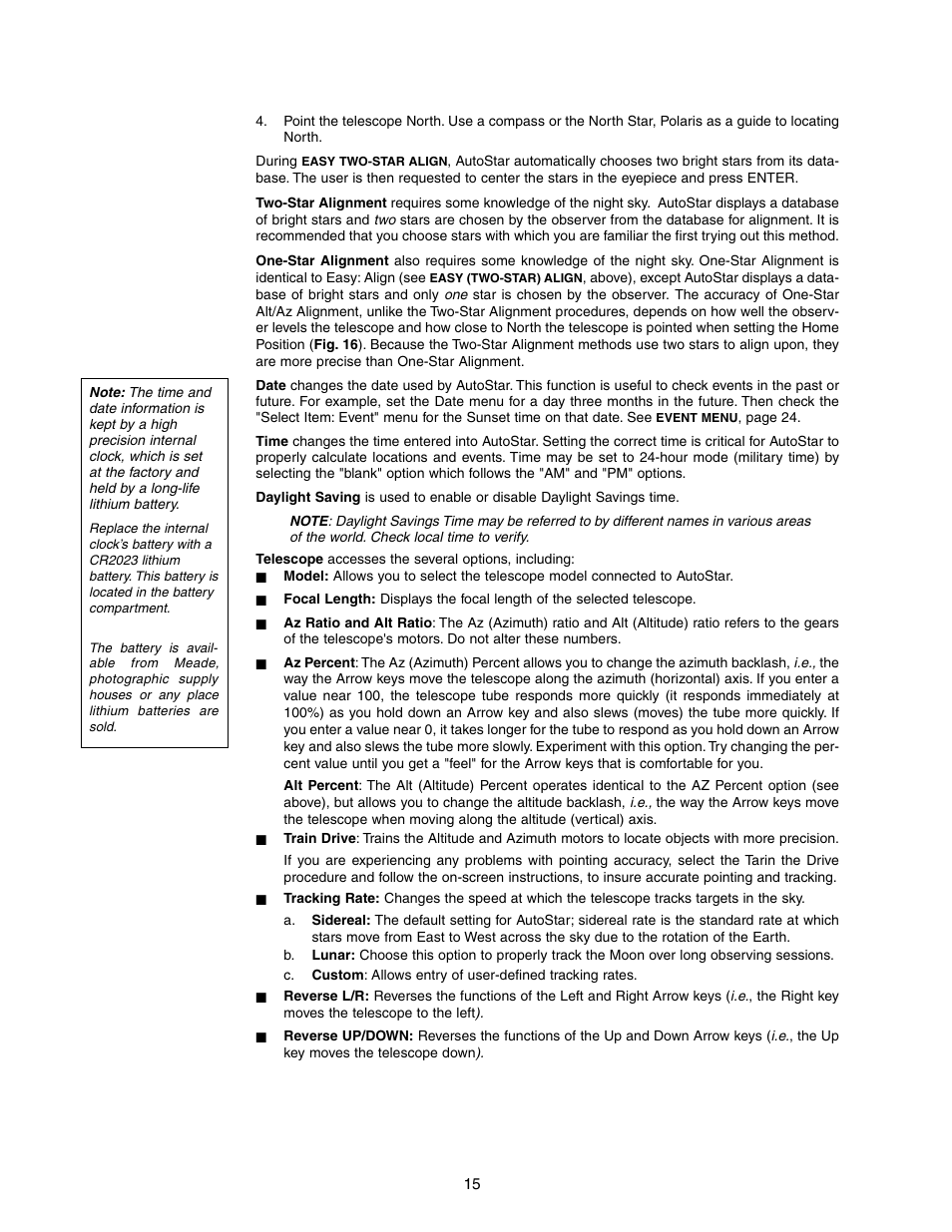 Meade Instruments DS-2102AT-TC User Manual | Page 15 / 20