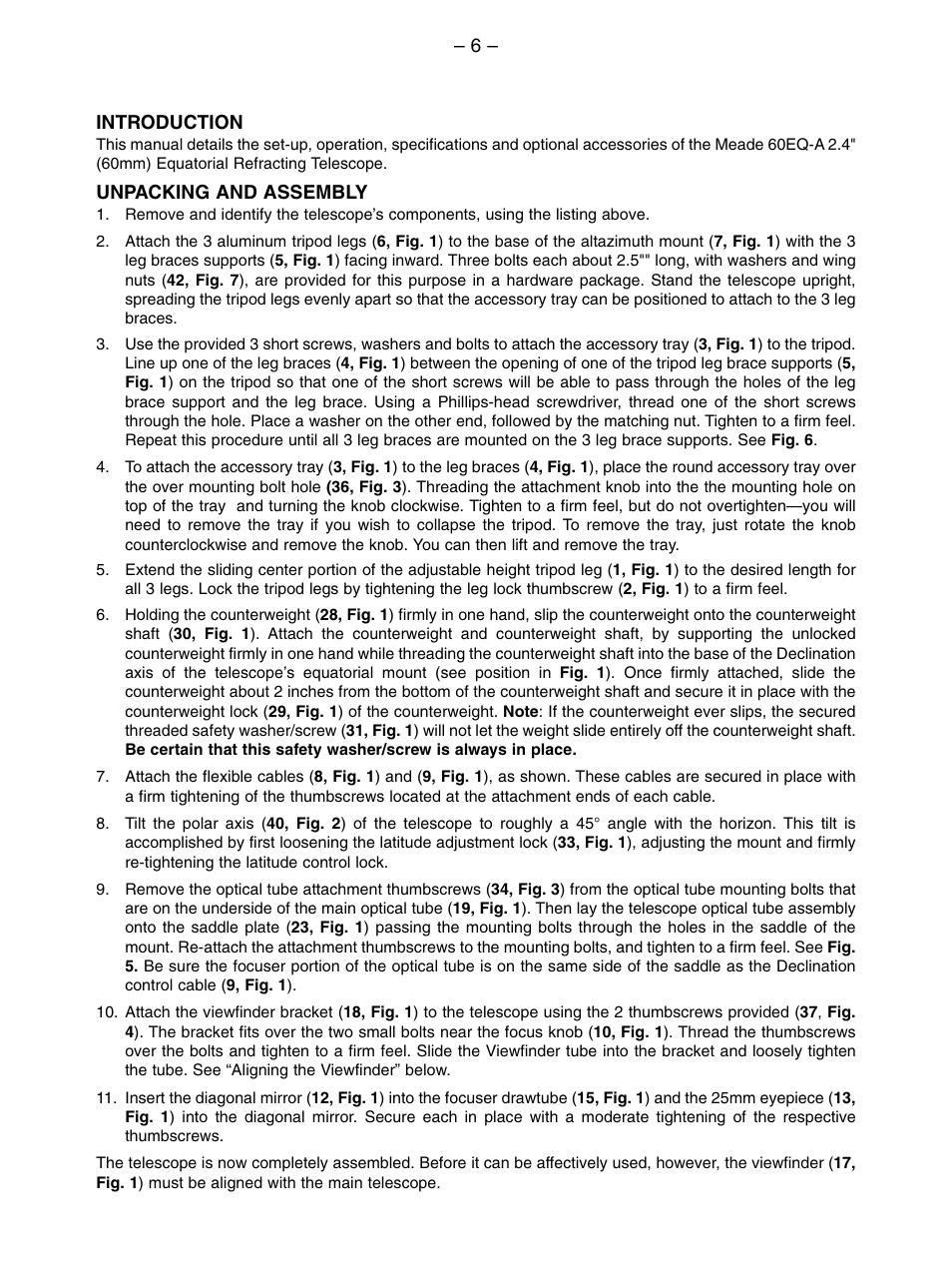 Meade Instruments 60EQ-A User Manual | Page 6 / 12