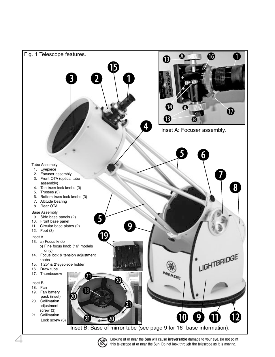 B1& 1# 1^ 1 | Meade Instruments LightBridge Truss Tube User Manual | Page 4 / 24
