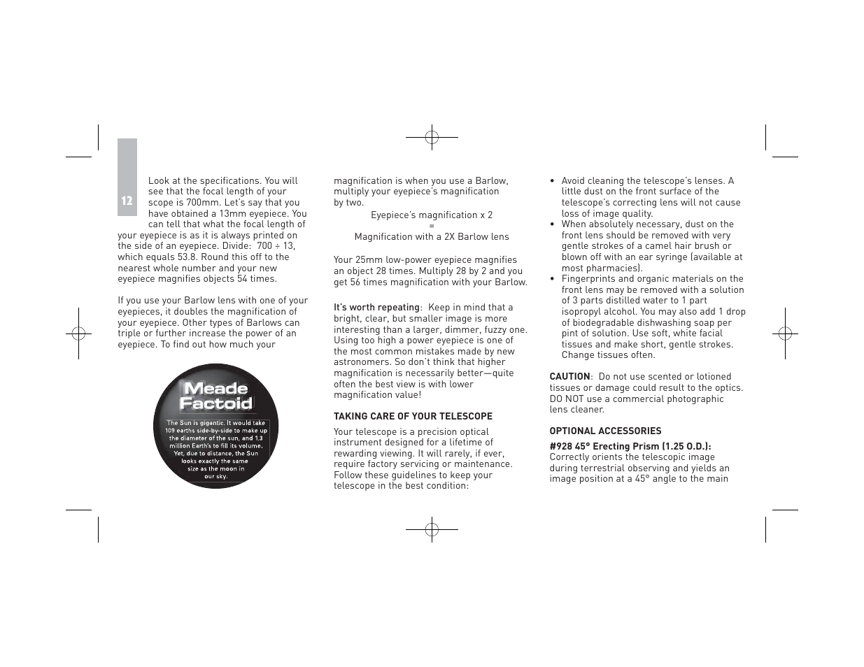 Meade Instruments RB-70 User Manual | Page 14 / 20
