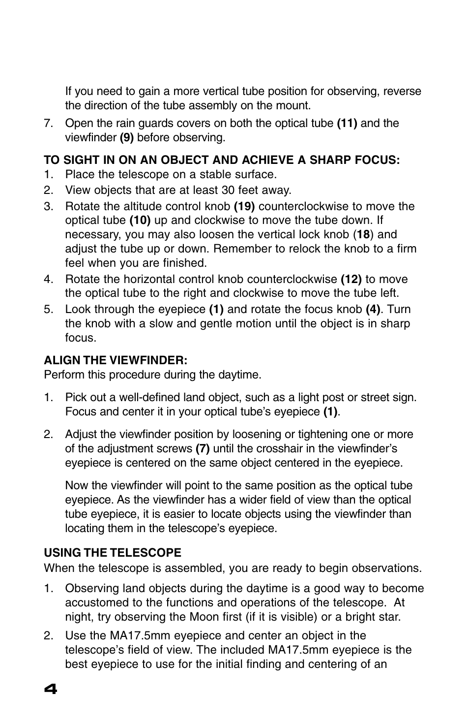 Meade Instruments 70AZ-TR User Manual | Page 4 / 7