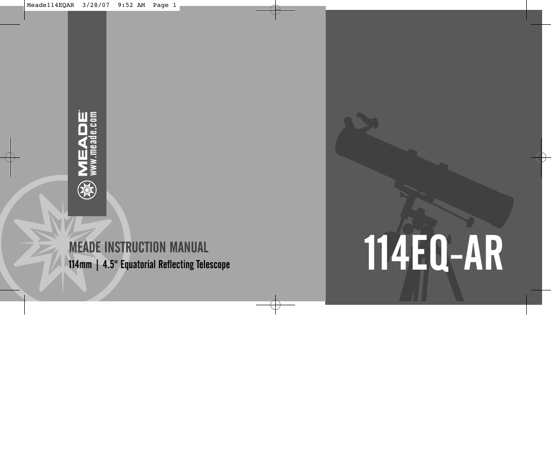 Meade Instruments 114EQ-AR User Manual | 28 pages