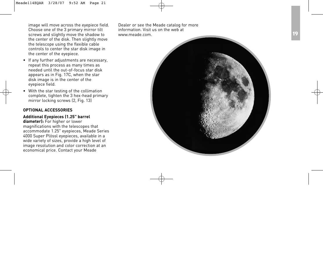 Meade Instruments 114EQ-AR User Manual | Page 21 / 28