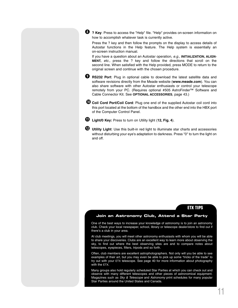 Meade Instruments ETX 90AT User Manual | Page 11 / 60