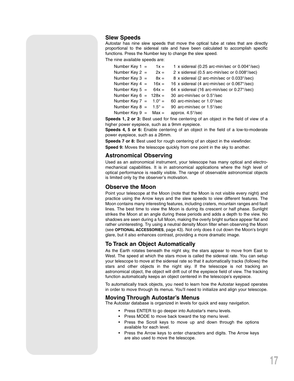 Meade Instruments ETX 90AT User Manual | Page 17 / 60