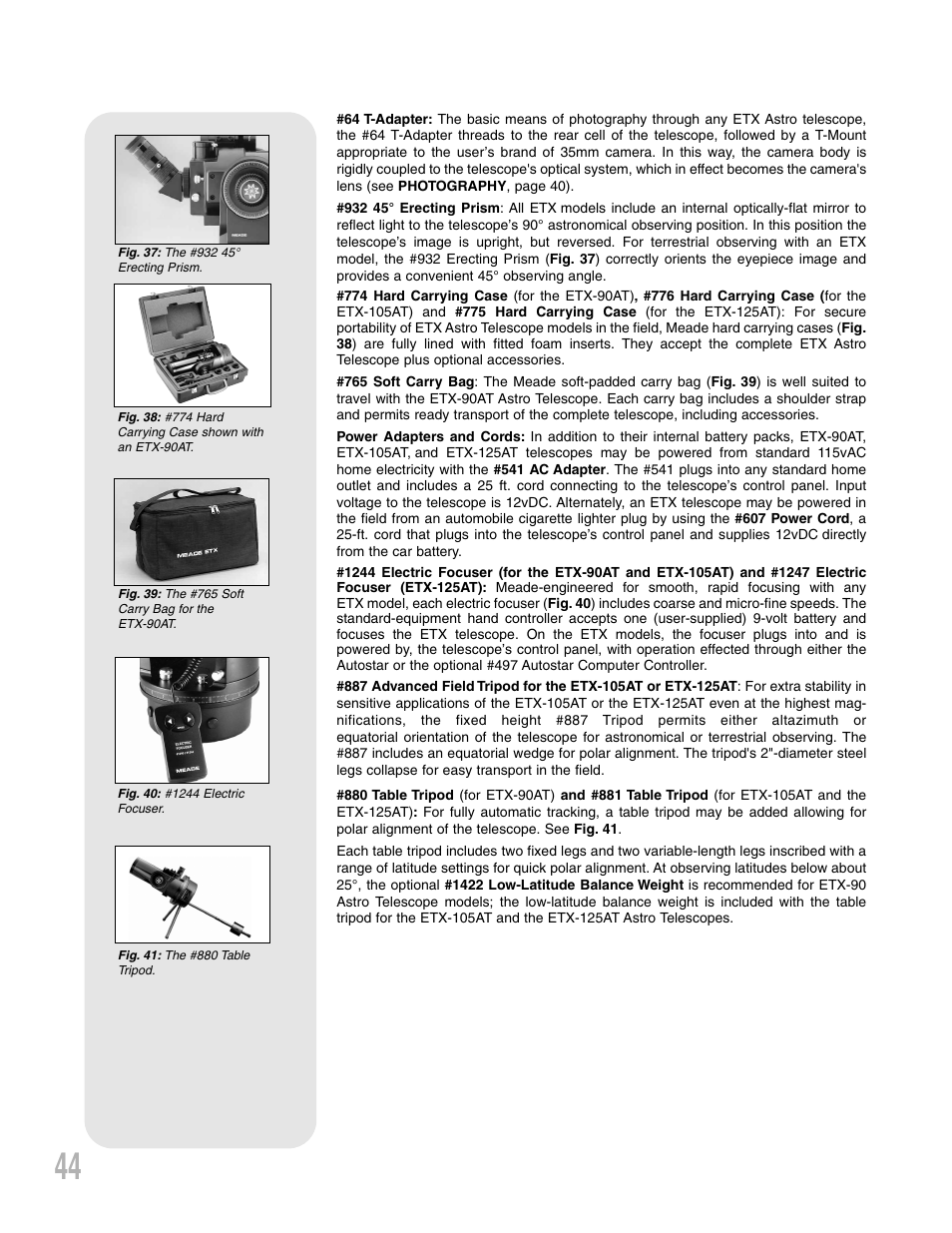 Meade Instruments ETX 90AT User Manual | Page 44 / 60