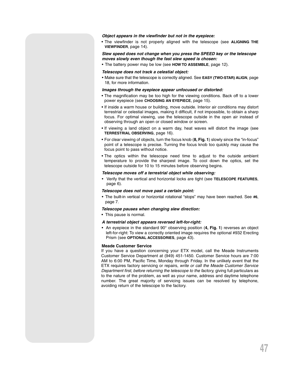 Meade Instruments ETX 90AT User Manual | Page 47 / 60