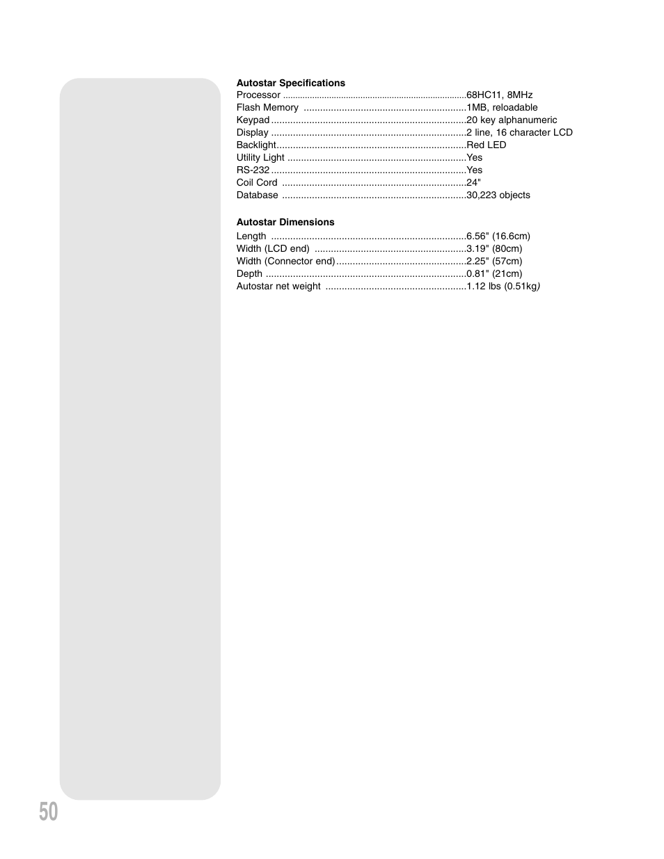 Meade Instruments ETX 90AT User Manual | Page 50 / 60