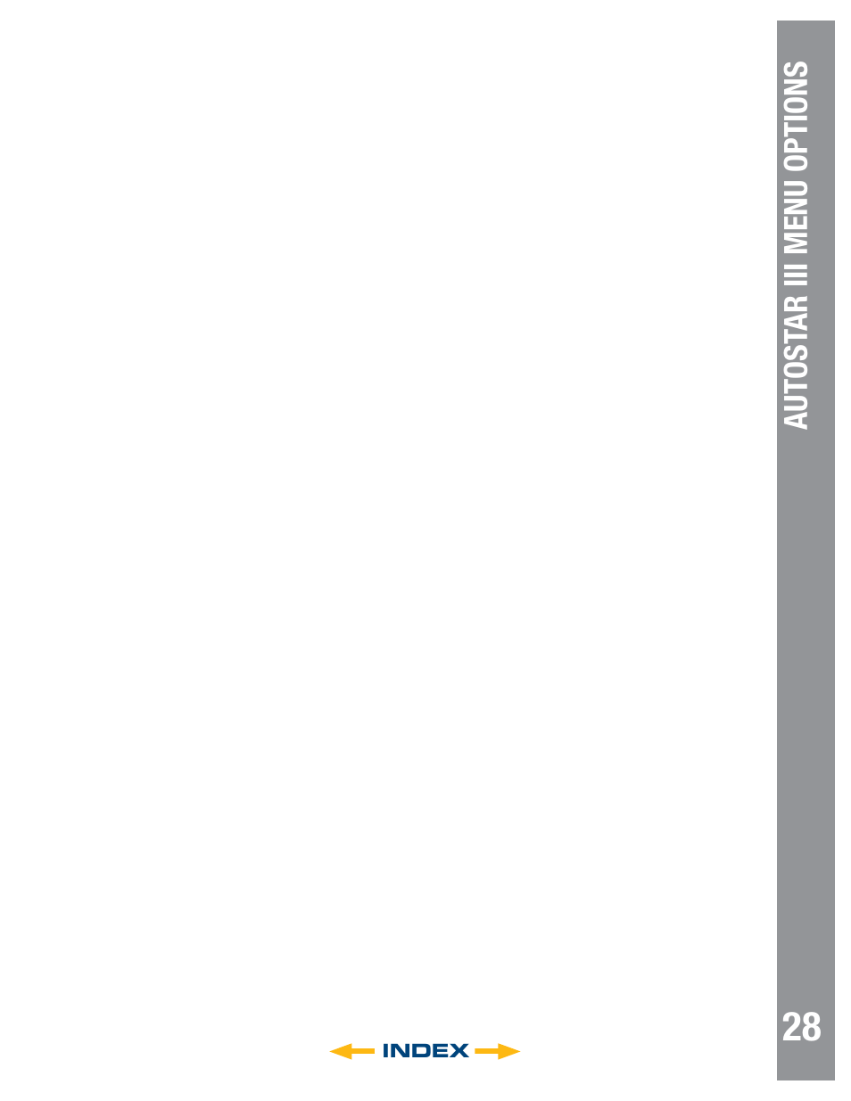 Autost ar iii menu options, Index | Meade Instruments 6" LS-6 ACF User Manual | Page 28 / 47