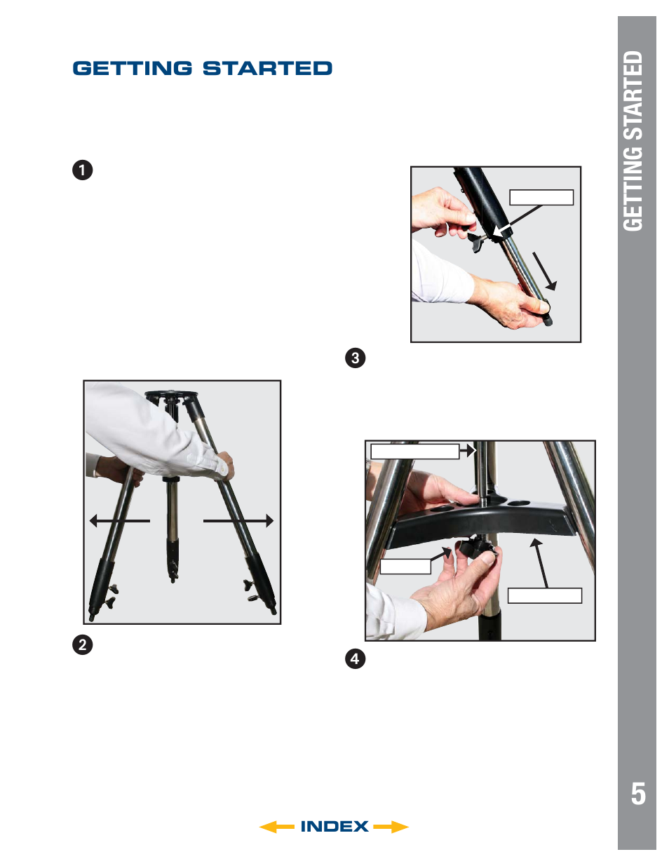 Getting st ar ted, Getting started | Meade Instruments 6" LS-6 ACF User Manual | Page 5 / 47