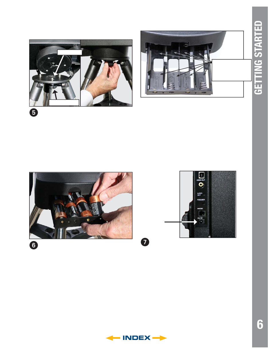 Getting st ar ted | Meade Instruments 6" LS-6 ACF User Manual | Page 6 / 47