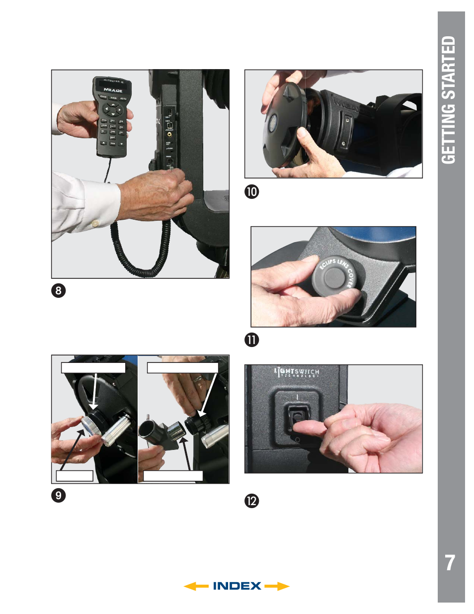 Getting st ar ted | Meade Instruments 6" LS-6 ACF User Manual | Page 7 / 47