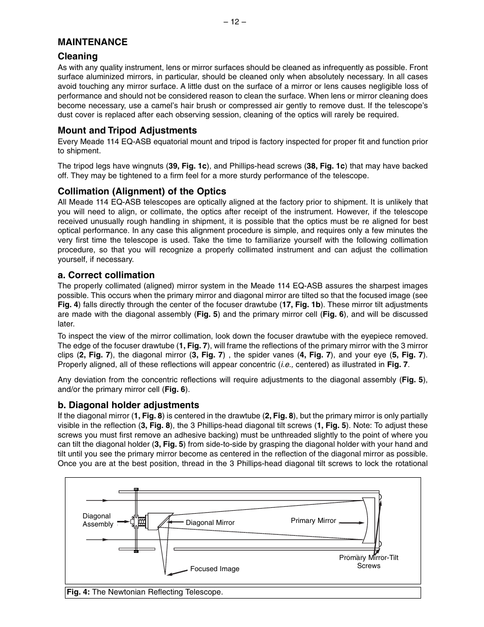 Meade Instruments 114 EQ-ASB User Manual | Page 12 / 16