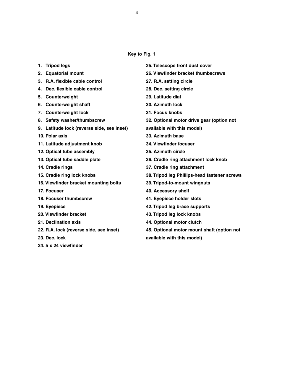 Meade Instruments 114 EQ-ASB User Manual | Page 4 / 16