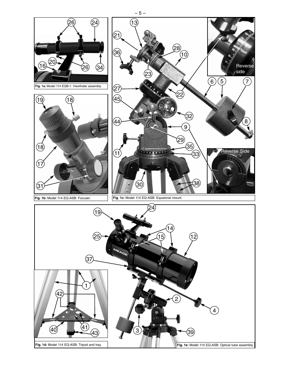 Meade Instruments 114 EQ-ASB User Manual | Page 5 / 16