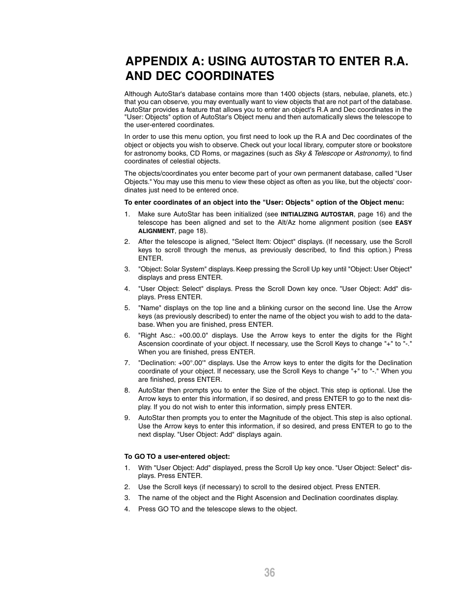 Meade Instruments ETX-80AT-TC User Manual | Page 36 / 44