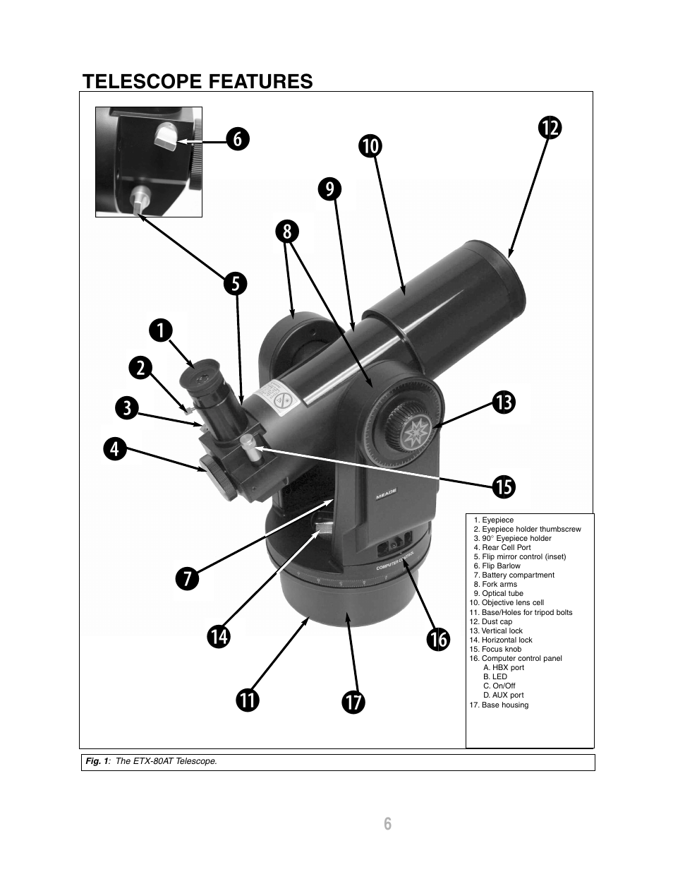 Meade Instruments ETX-80AT-TC User Manual | Page 6 / 44