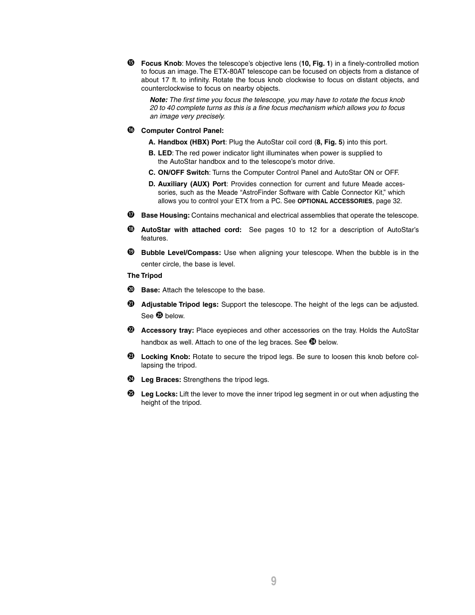 Meade Instruments ETX-80AT-TC User Manual | Page 9 / 44