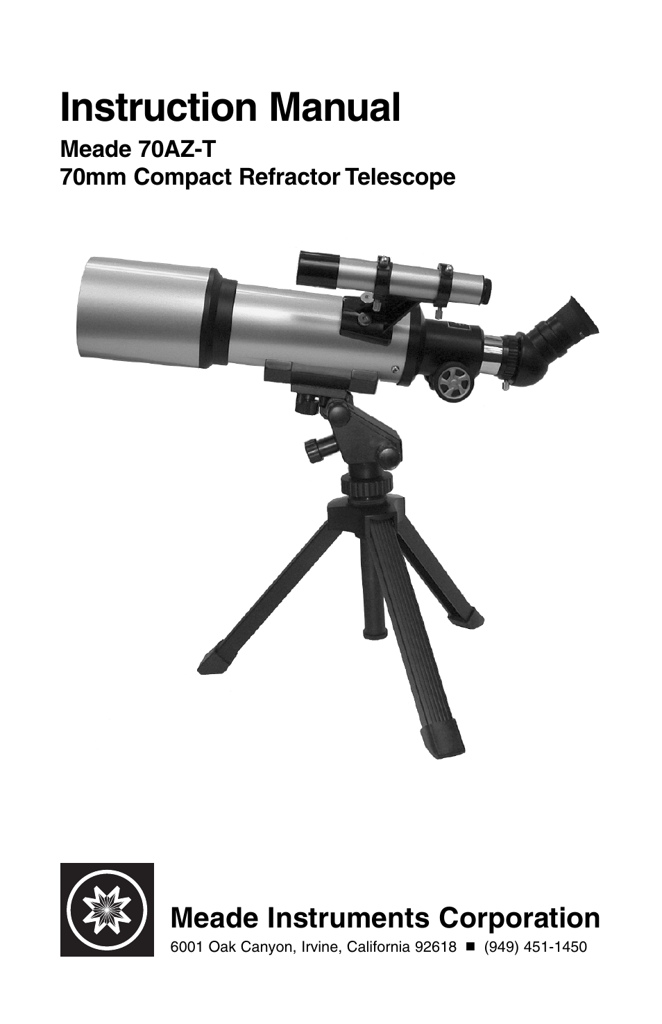 Meade Instruments 70AZ-T User Manual | 7 pages