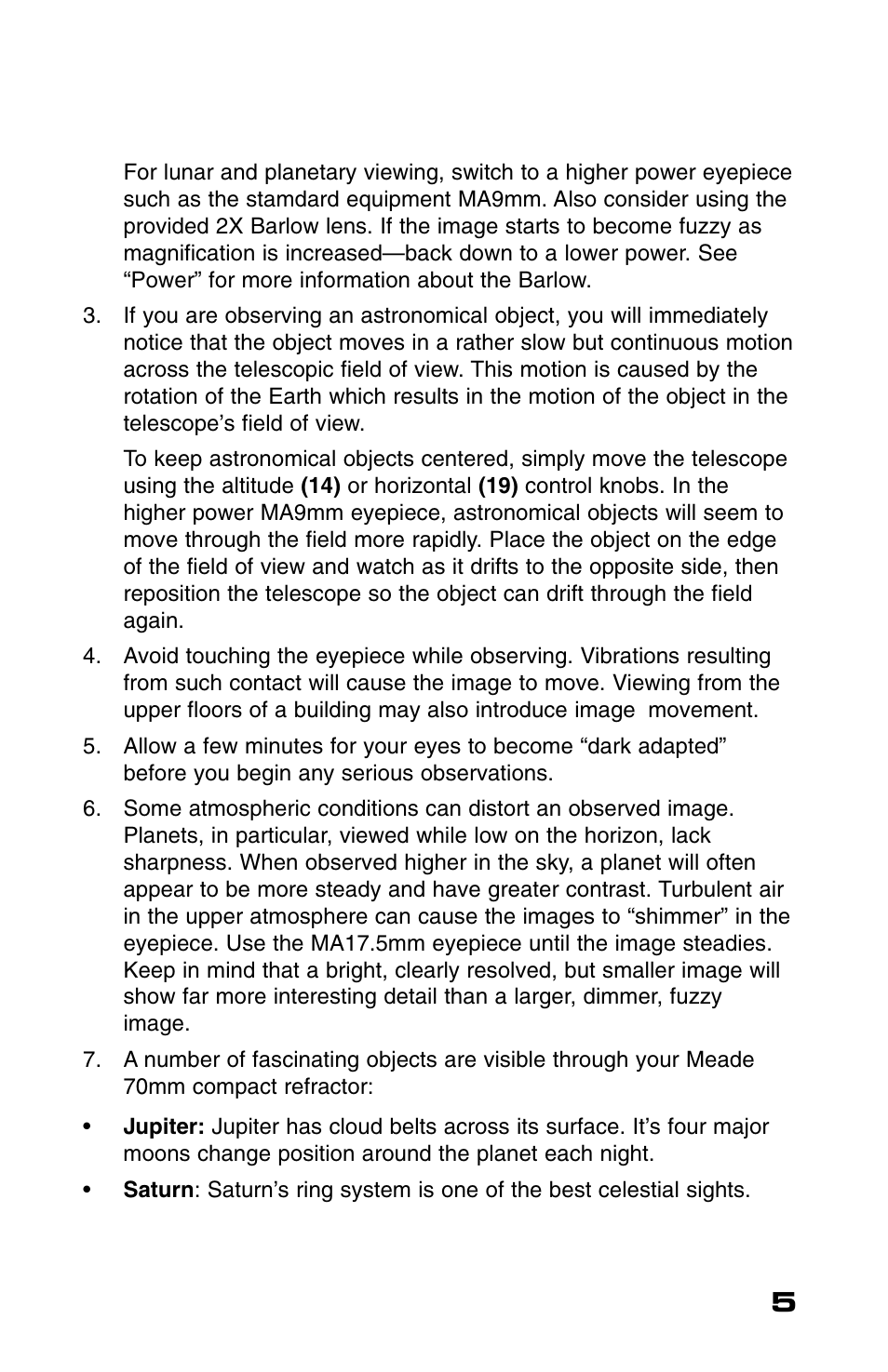 Meade Instruments 70AZ-T User Manual | Page 5 / 7