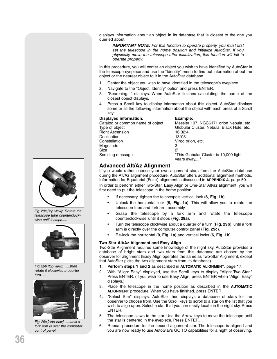 Advanced alt/az alignment | Meade Instruments ETX-90PE User Manual | Page 36 / 60