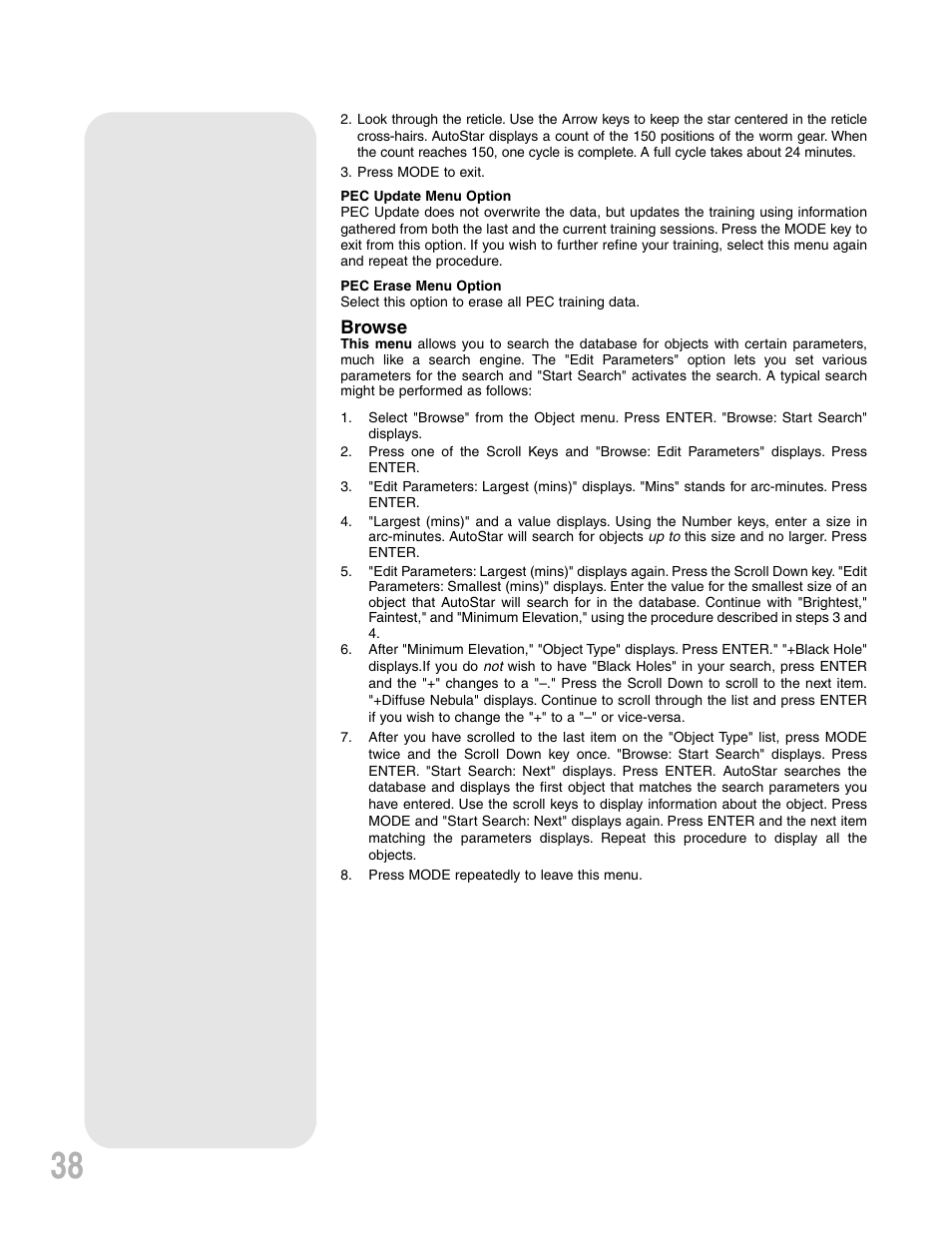 Meade Instruments ETX-90PE User Manual | Page 38 / 60