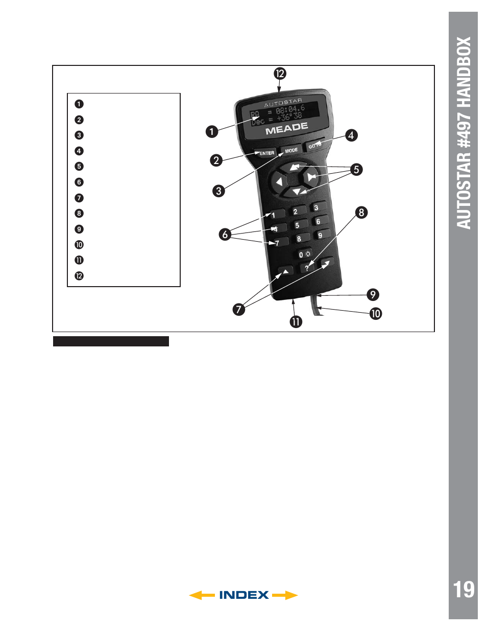 Autostar #497 handbo x, Autost ar #497 handbo x, ᕡ · ¿ ´ º ¾ µ | Meade Instruments LT SC Series User Manual | Page 19 / 52