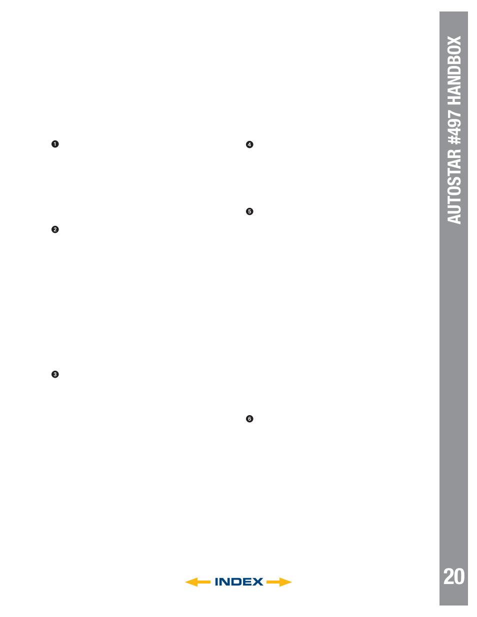 Autostar #497 handbo x, Autost ar #497 handbo x, Index | Meade Instruments LT SC Series User Manual | Page 20 / 52